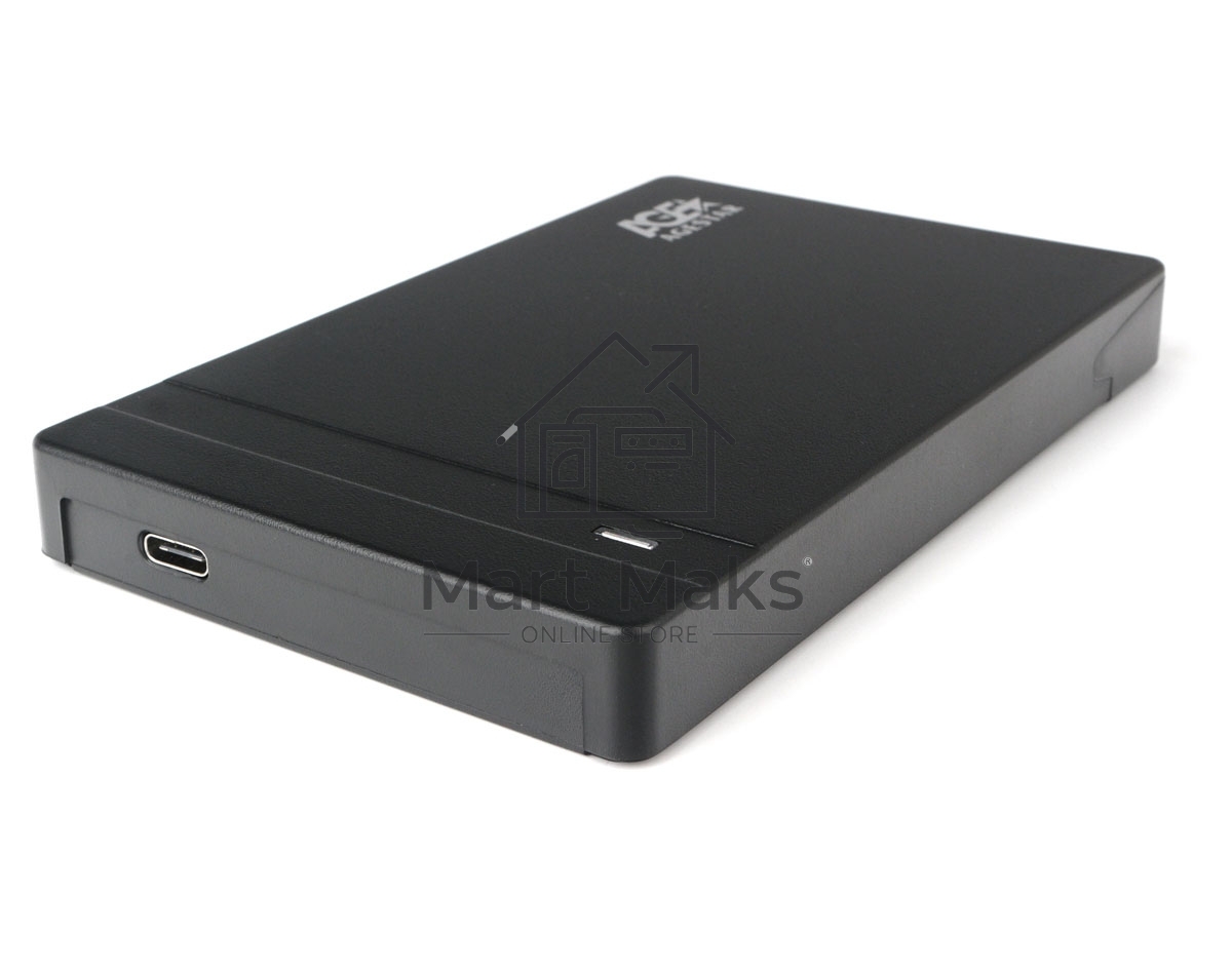 Внешний корпус USB 3.0 AgeStar 3UB2P3C черный, безвинтовой, черный