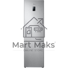 Холодильник Samsung RB37A5200SA серебристый двухкамерный 269/98л морозилка снизу, No Frost