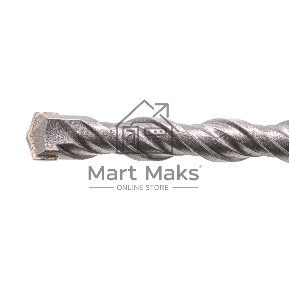 Бур по бетону, двойная спираль, Cobalt W-tip, 10x260 мм, SDS PLUS Denzel