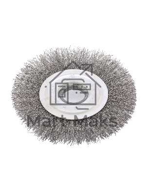 Щетка для УШМ СИБРТЕХ, 125 мм посадка 22,2 мм плоская, витая проволока 0,3 мм 746567