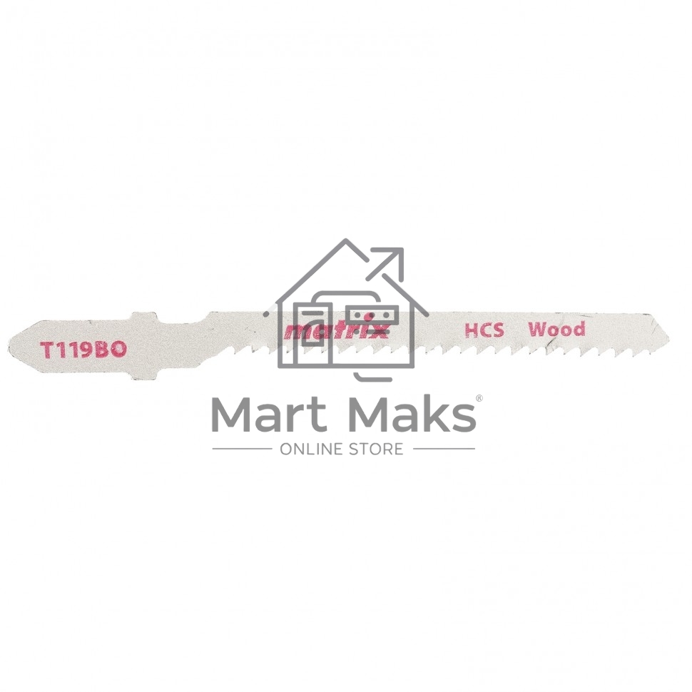 Полотна для электролобзика по дереву, 3 шт.T119BO, 50 x 2 мм, HCS, фигур. рез Matrix