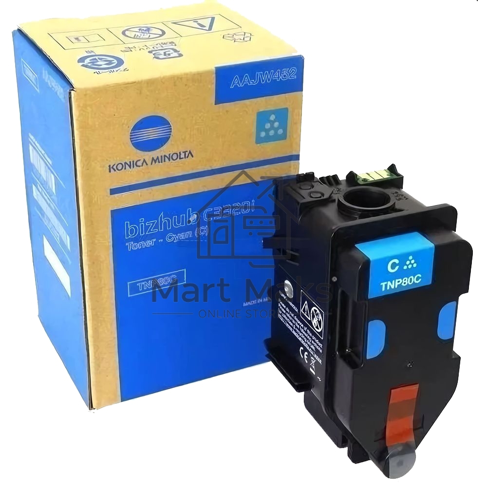 Картридж лазерный Konica-Minolta bizhub C3320i голубой TNP-80C