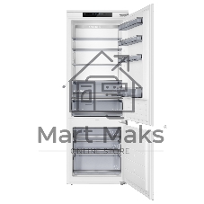 Встраиваемый холодильник Maunfeld MBF19369NFWGR LUX Inverter белый двухкамерный 257/84л морозилка снизу