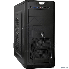 Компьютерный корпус Miditower ExeGate CP-603UB Black, ATX, (CP500W, 80мм), 2*USB+2*USB 3.0, Audio, замок блокировки кнопки питания