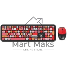 Комплект клавиатура+мышь Smartbuy 666395AG беспроводной, USB, 1000 DPI, фиолетовый