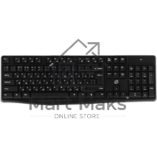 Комплект клавиатура+мышь Oklick S260W беспроводной, USB, 1600 DPI, чёрный