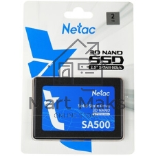 Накопитель SSD Netac SA500, 2Tb, SATA III, 2.5