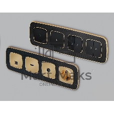 Рамка OMEGA Coint (Черный Стекло органическое/Шампань) 2-ая OF640542