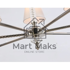 Люстра Ambrella light LH71003/7 BN/WH никель/белый E14*7 max 40W D820*1130