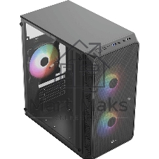 Корпус Formula Air Mesh G4 Plus AR Black, Mini-Tower, чёрный, 3 x 120 мм