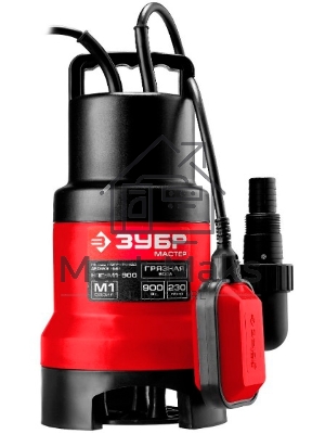 Насос ЗУБР НПГ-М1-900 мастер м1 погружной дренажный для грязной воды d частиц до 35мм 900Вт 230л/м