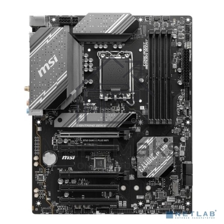 Материнская плата MSI B760 GAMING PLUS WIFI, LGA 1700, Intel B760, 4xDDR5, 4xSATA, 2xM.2, 1xPCI-E 4.0 x16, 3xPCI-E 3.0 x1, 1xDP, 1xHDMI, 1x 2.5Gb LAN, 2xUSB-A 3.2 Gen 2, 4xUSB 2.0, 5x3.5 мм, 7.1, Standard-ATX