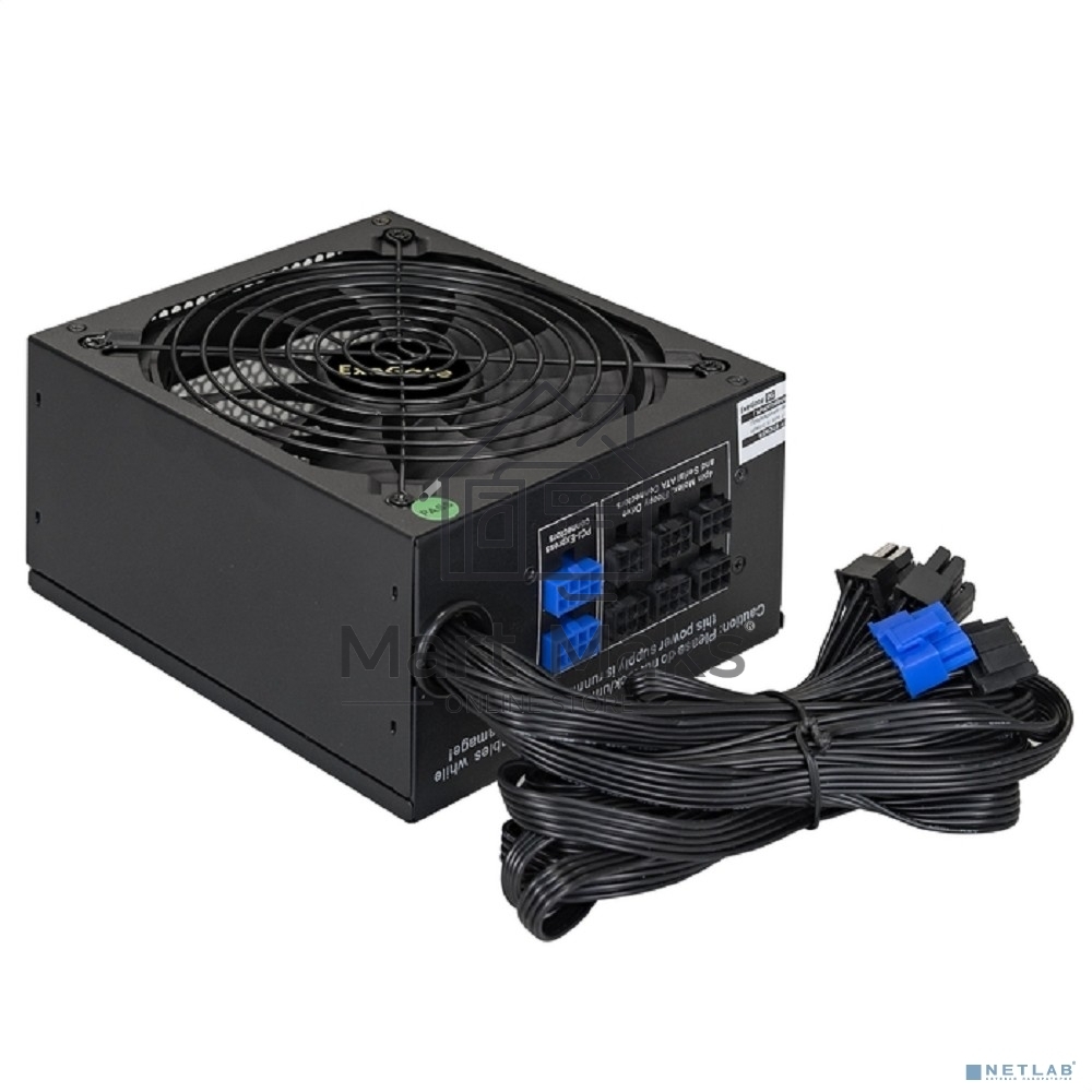 Серверный блок питания  700W ExeGate ServerPRO-700RADS (ATX, for 3U+ cases, APFC, КПД 80% (80 PLUS), 14cm fan, 24pin, 2(4+4)pin, PCIe, 5xSATA, 4xIDE, FDD, Cable Management, black)