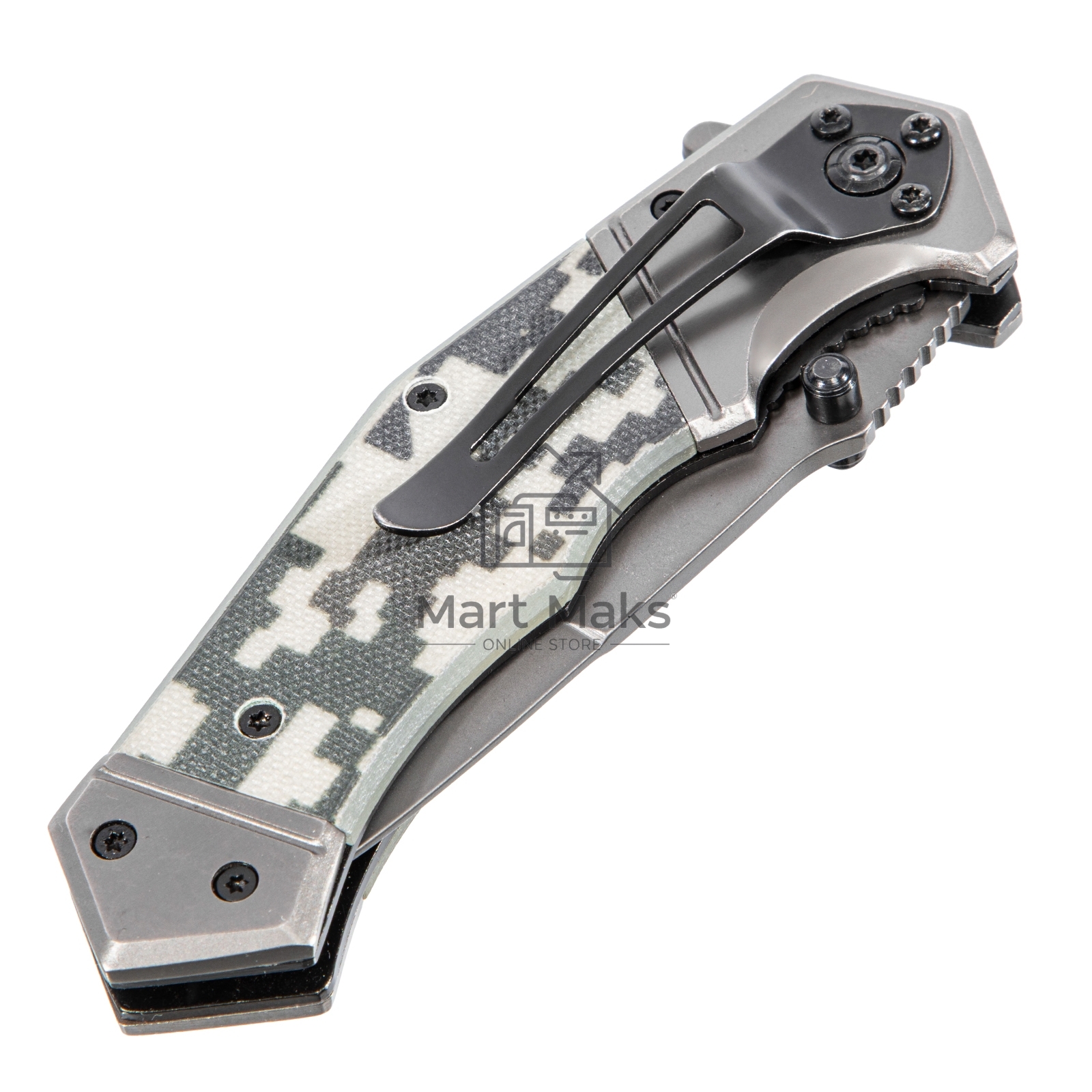 Нож складной Denzel, многоцелевой, системы Liner-Lock, с накладкой G10 на эргономичной рукоятке 79209
