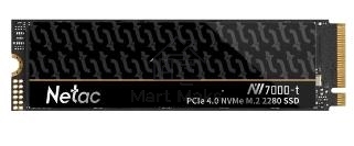 Накопитель SSD Netac NV7000-T, 1Tb, M.2 2280, PCIe 4.0 x4, NVMe, R/W 7300/6600, с радиатором