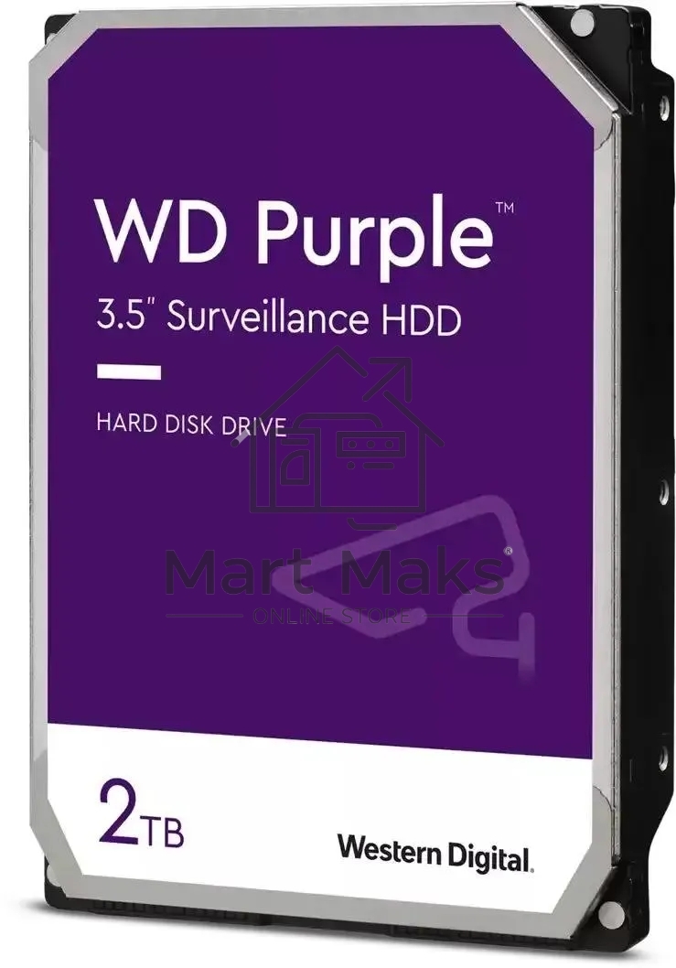 Жесткий диск Western Digital 2TB SATA-III Surveillance Purple (5400rpm) 64Mb 3.5