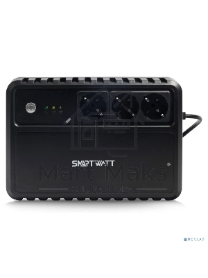 Источник бесперебойного питания SMARTWATT линейно-интерактивный, 400/240 ВА/Вт, напольный, LED индикация, Shuko socket CEE7/4 - 3 шт.