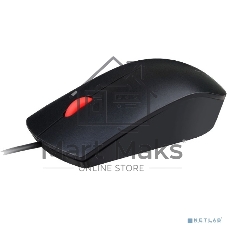 Мышь проводная Lenovo Essential черный, 1600 dpi, USB, кнопки - 3