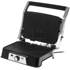 Гриль-пресс электрический Endever Grillmaster 220, серебристый/черный