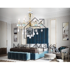 Светильник Ambrella light TR4923/6 GD/WH/BL золото/белый/голубой E14*6 max 40W D600*620
