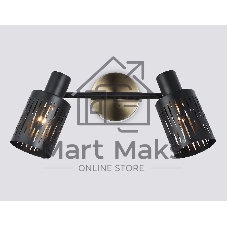 Светильник Ambrella light TR8668/2 BK/SB чёрный/бронза E14/2 max 60W 360*100*190