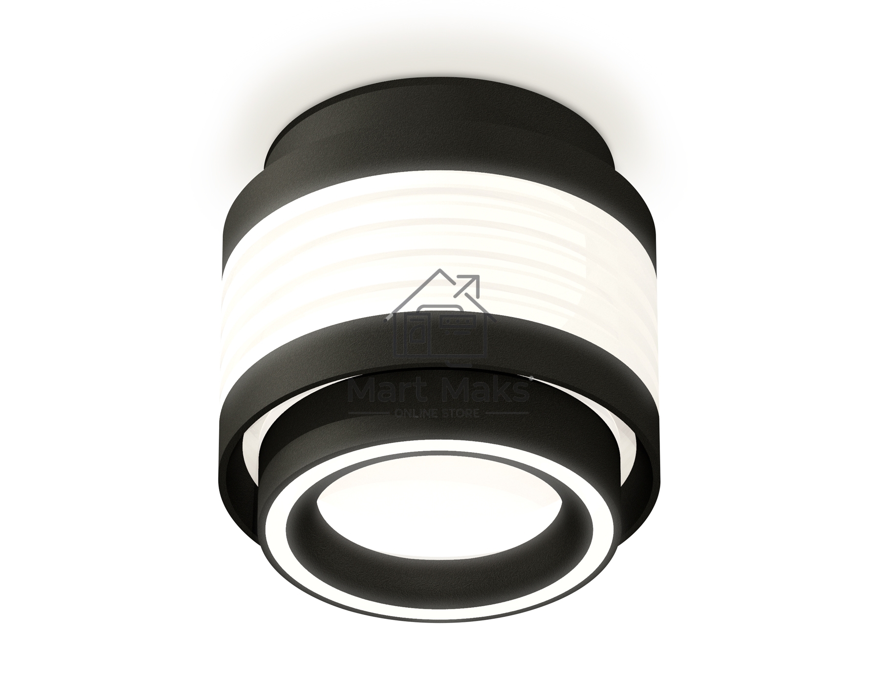 Светильник Ambrella Light XS8432002 SBK/FR черный песок/белый матовый GX53 (C8432, N8434)