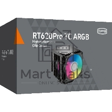 Устройство охлаждения(кулер) PcCooler RT620Pro TC ARGB Soc-AM5/AM4/1151/1200/2066/1700 черный 4-pin 34.9dB Al+Cu 265W Ret (RT620PROTC-BKAWYX-GL)