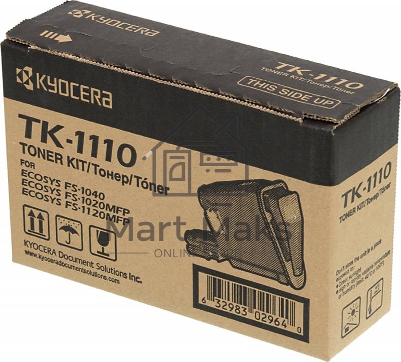 Картридж лазерный Kyocera TK-1110 (1T02M50NX0/1T02M50NX1) черный для FS-1040/FS-1060DN/FS-1020MFP/FS-1025MFP/FS-1120MFP/FS-1125MFP 2500 стр.