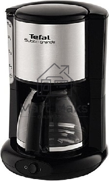 Кофеварка капельная Tefal CM361838 1000Вт серебристый/черный