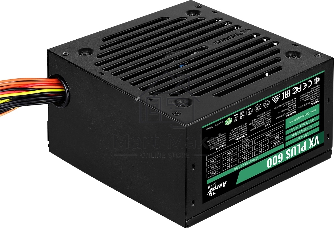 Блок питания Aerocool / Formula VX-600 PLUS, 600Вт 120мм, черный