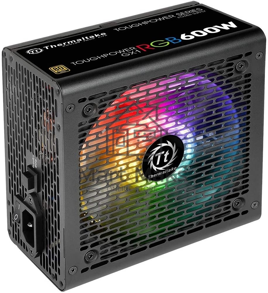 Блок питания Thermaltake Toughpower GX1 RGB (PS-TPD-0600NHFAGE-1), 600Вт,80 PLUS Gold, 120мм. черный
