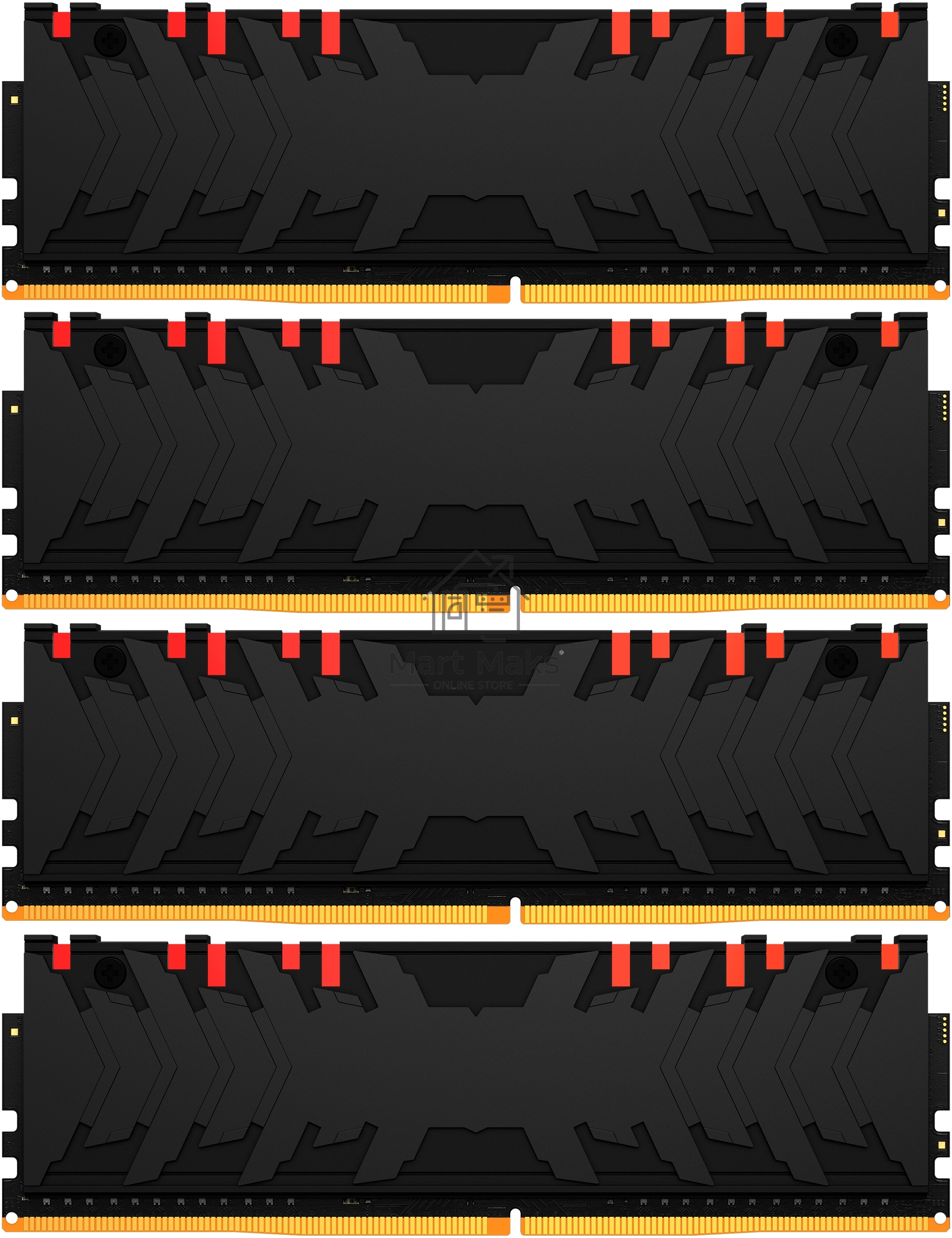 Оперативная память Kingston Fury Renegade, DDR4, 16GB (2x8GB), 3600MHz, CL16, DIMM, с радиаторами, RGB, черный