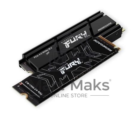 Накопитель SSD Kingston Fury Renegade, 4Tb, PCIe 4.0 x4, M.2 2280, NVMe, R/W 7300/7000, с радиатором