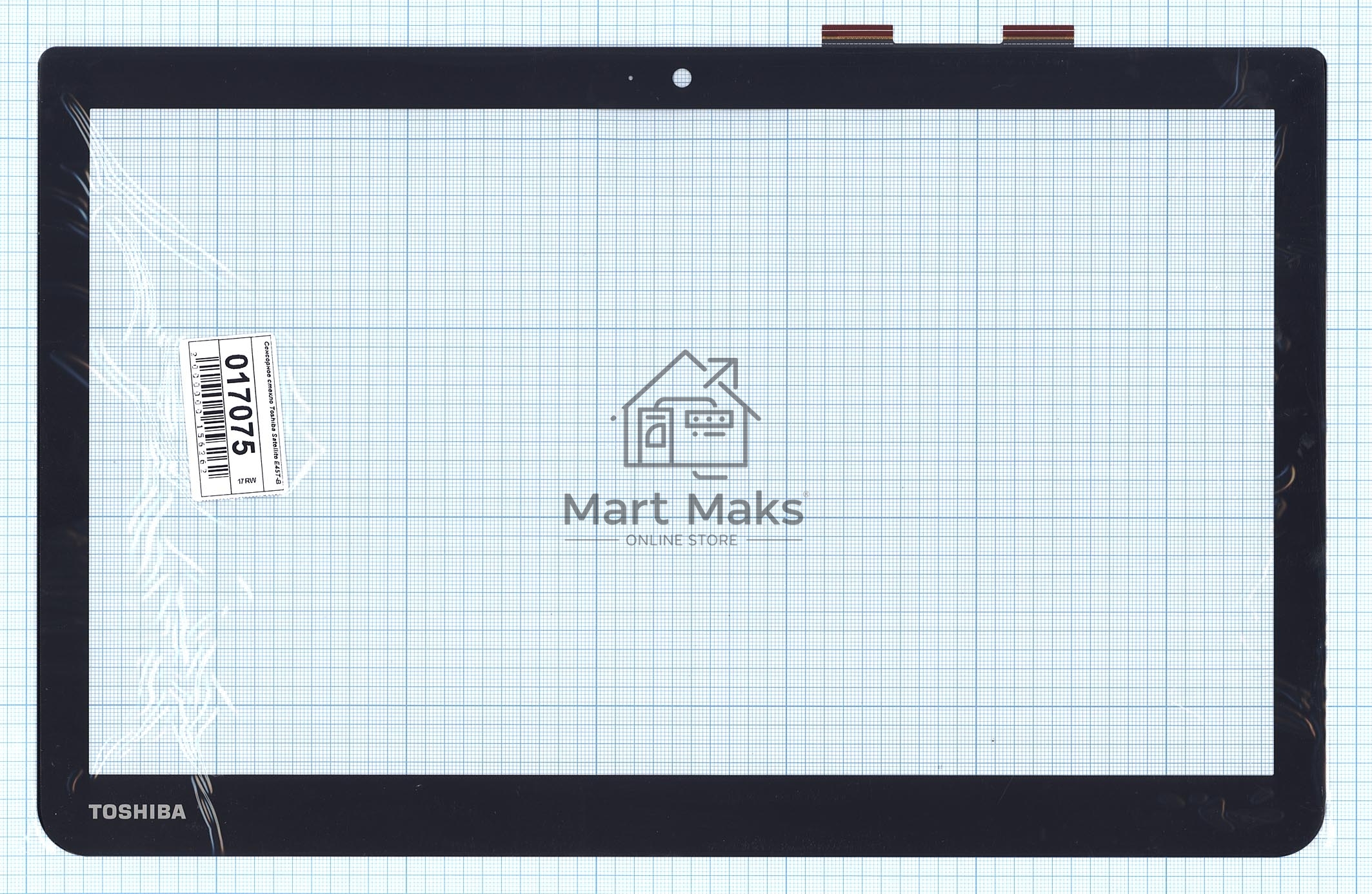 Сенсорное стекло (тачскрин) для Toshiba Satellite E45T-B S40T-B, черное