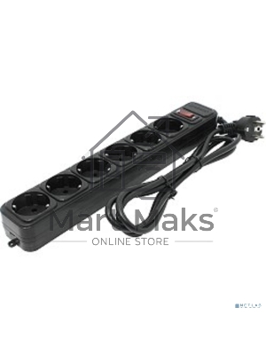 Сетевой фильтр ExeGate EX119391RUS SP-6-1.8B (6 розеток, 1.8м, евровилка, черный)