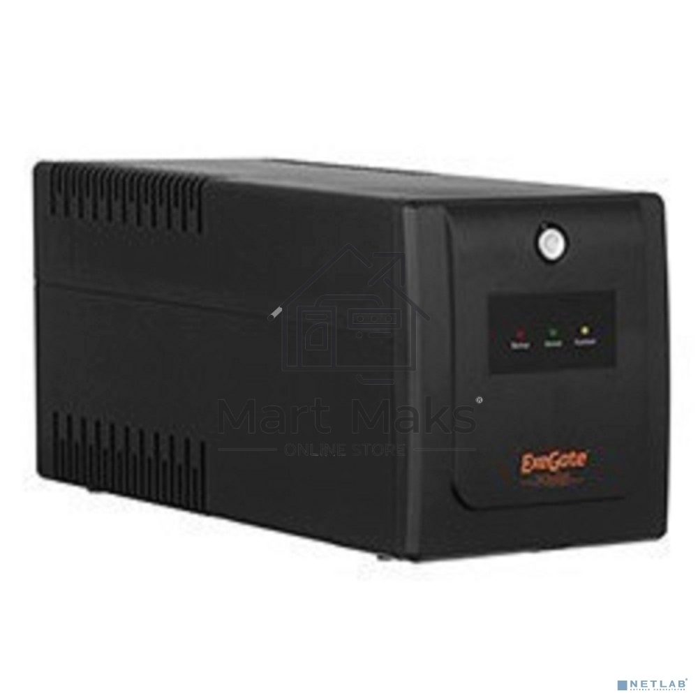 Источник бесперебойного питания ExeGate EP285596RUS SpecialPro UNB-650.LED.AVR.C13.RJ.USB <650VA/360W, LED, AVR, 4*IEC-C13, RJ45/11, USB, Black>