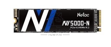 Накопитель SSD Netac NV5000-N, 2Tb, M.2 2280, PCIe 4.0 x4, NVMe, R/W 4800/4400, с радиатором
