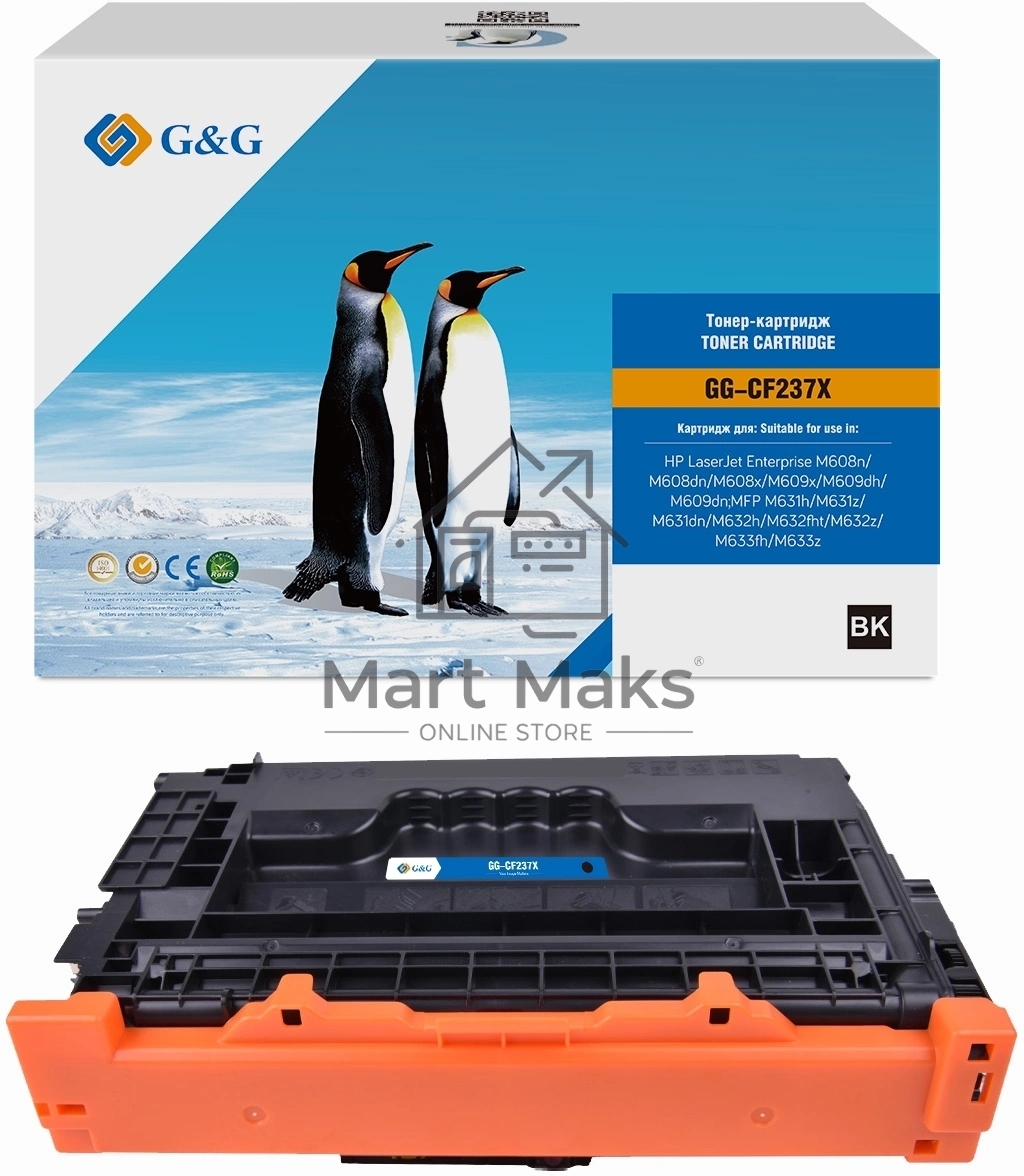 Картридж лазерный G&G GG-CF237X черный (25000 стр.) для HP LJ M608n/M608dn/M609x/M631h/M631z/M632h