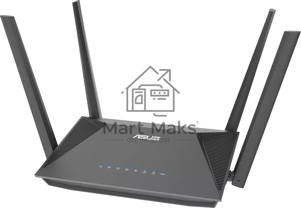 Роутер беспроводной Asus RT-AX52 AX1800 10/100/1000BASE-TX черный