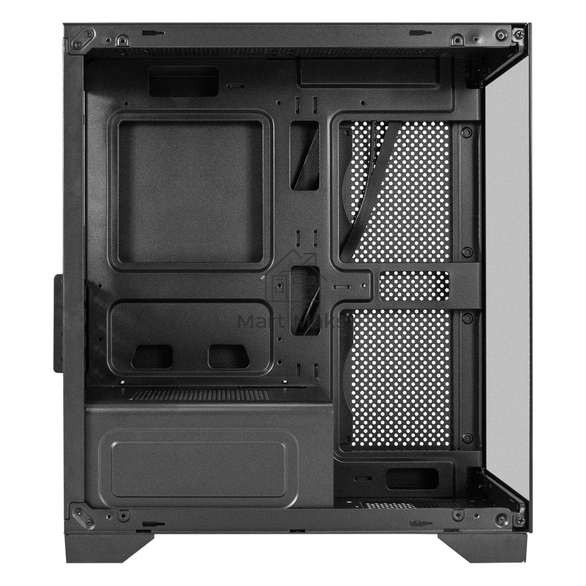 Компьютерный корпус Minitower ExeGate i3 SEA LE-NPX450 (mATX, БП 450NPX, 1*USB+1*USB3.0, HD аудио, черный, передняя и боковая панели - закаленное стекло)
