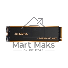 Накопитель SSD ADATA LEGEND 960 MAX, 4Tb, M.2 2280, PCIe 4.0 x4, NVMe, R/W 7400/6800, с радиатором