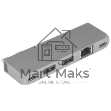 Док-станция Satechi ST-UCPHMIM, USB Type-C, USB 3.0/USB Type-C/RJ-45/Mini jack, USB