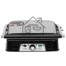 Гриль-пресс электрический Endever Grillmaster 220, серебристый/черный
