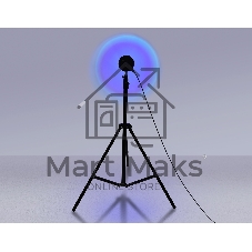 Атмосферная светодиодная настольная лампа Ambrella light DE8387 BK черный LED RGB 3W (ПДУ RGB)