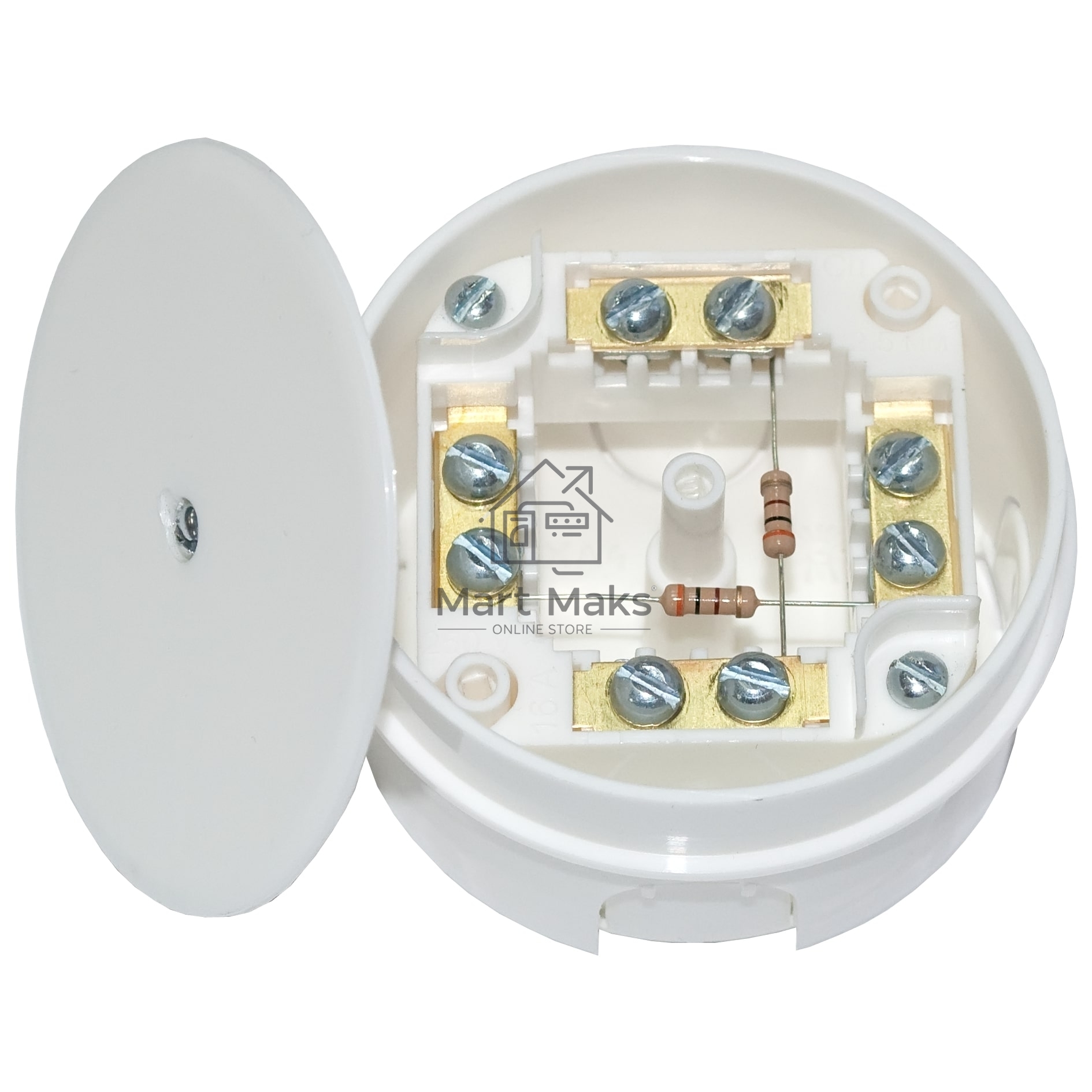 Коробка монтажная Bylectrica Коробка монтажная СУ с клеммными колодками и абонентской линией для бетона и кирпича, Ø74х41,5 мм (КМ-225)