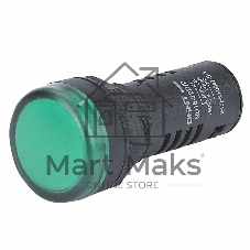Индикатор ND16-22D/2C зеленый, встр. резистор, IP65 АС/DC230В (R)