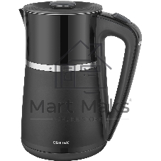Чайник электрический Centek CT-0028 черный, 1.7 л, 2200 Вт, скрытый нагревательный элемент