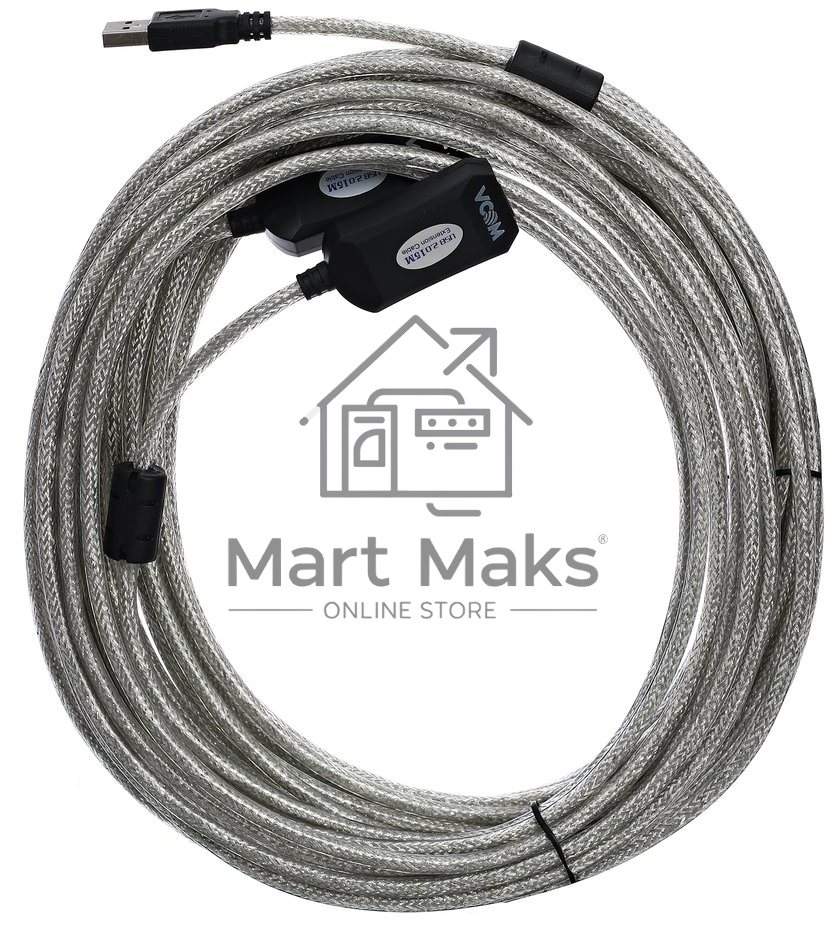 Кабель VCOM VUS7049-15M Кабель-адаптер USB2.0-repeater, удлинительный активный <Am-->Af> 15м