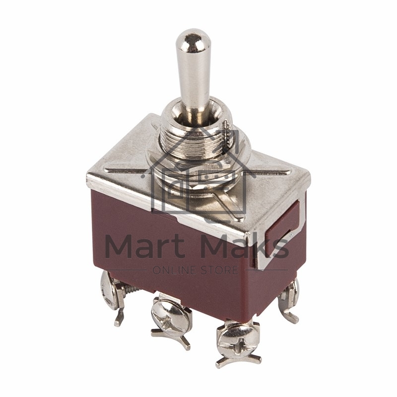 Тумблер 250V 15А (6c) (ON)-OFF-(ON) двухполюсныйRexant