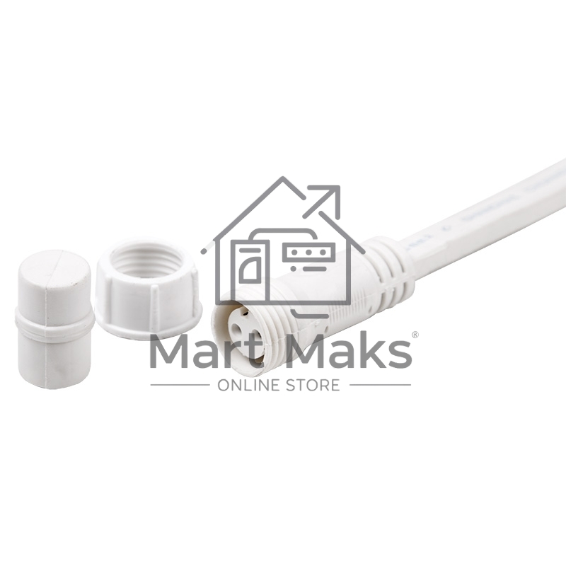 Гирлянда LED Galaxy Bulb String 10м, белый КАУЧУК, 30 ламп*6 LED ТЕПЛЫЙ БЕЛЫЙ, влагостойкая IP65